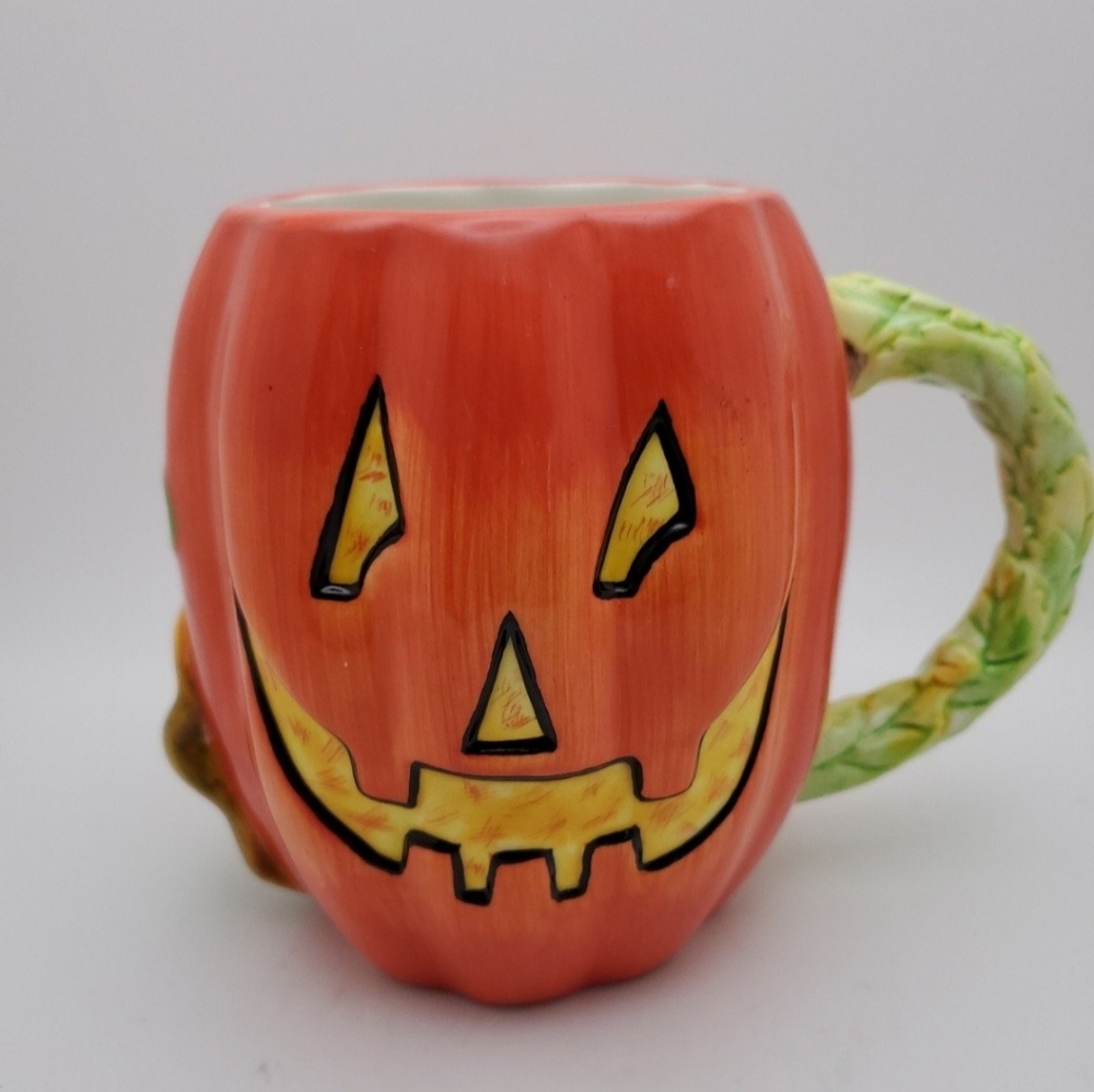 Susan‎ Winget Halloween Pumpkin Mug Jack o Lantern Holiday